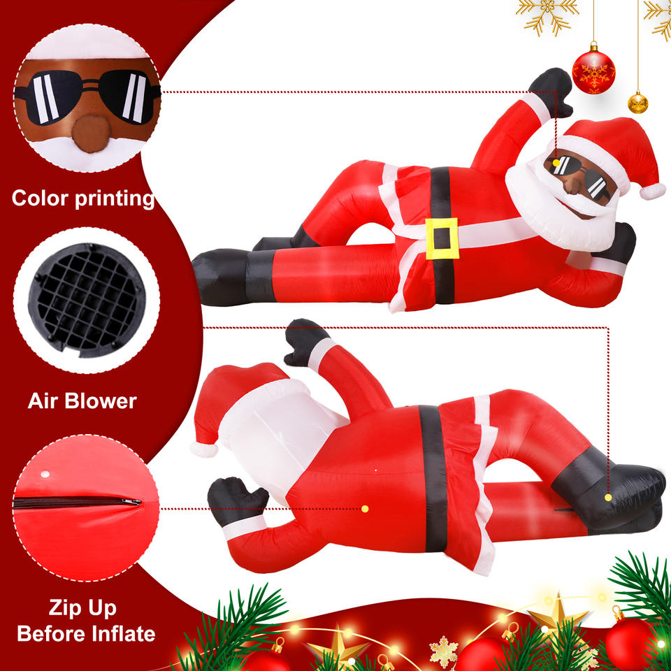 Giant Inflatable Black Santa Claus™