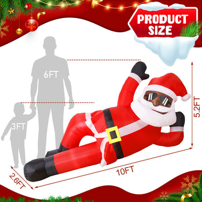 Giant Inflatable Black Santa Claus™